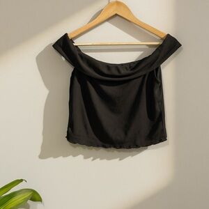 Elegant Black Off-Shoulder Top